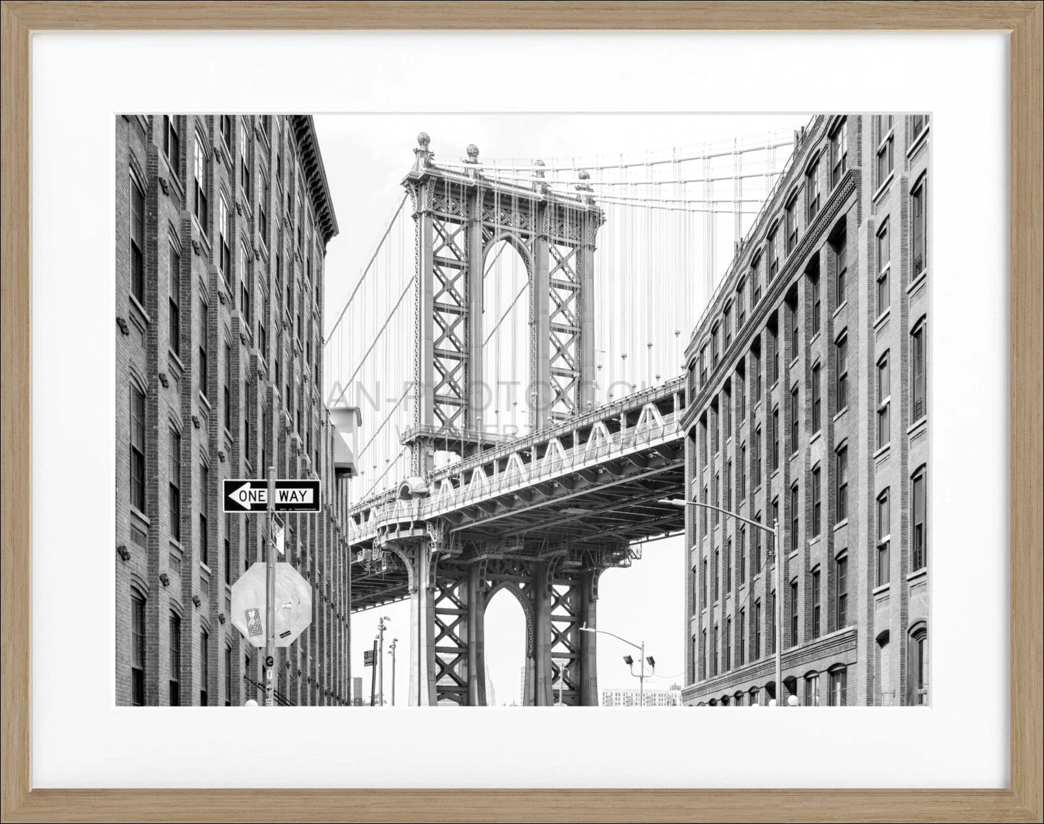 Poster mit Rahmen New York ’Manhattan Bridge’ NY113