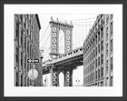 Indrammet plakat New York 'Manhattan Bridge' NY113
