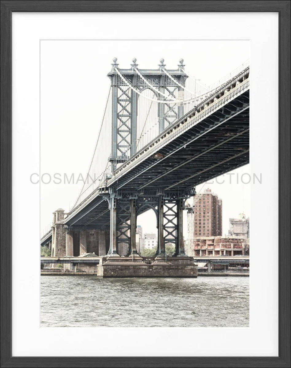 Poster mit Rahmen New York ’Manhattan Bridge’ NY44