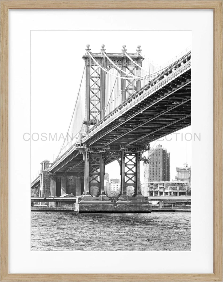 Poster mit Rahmen New York ’Manhattan Bridge’ NY44