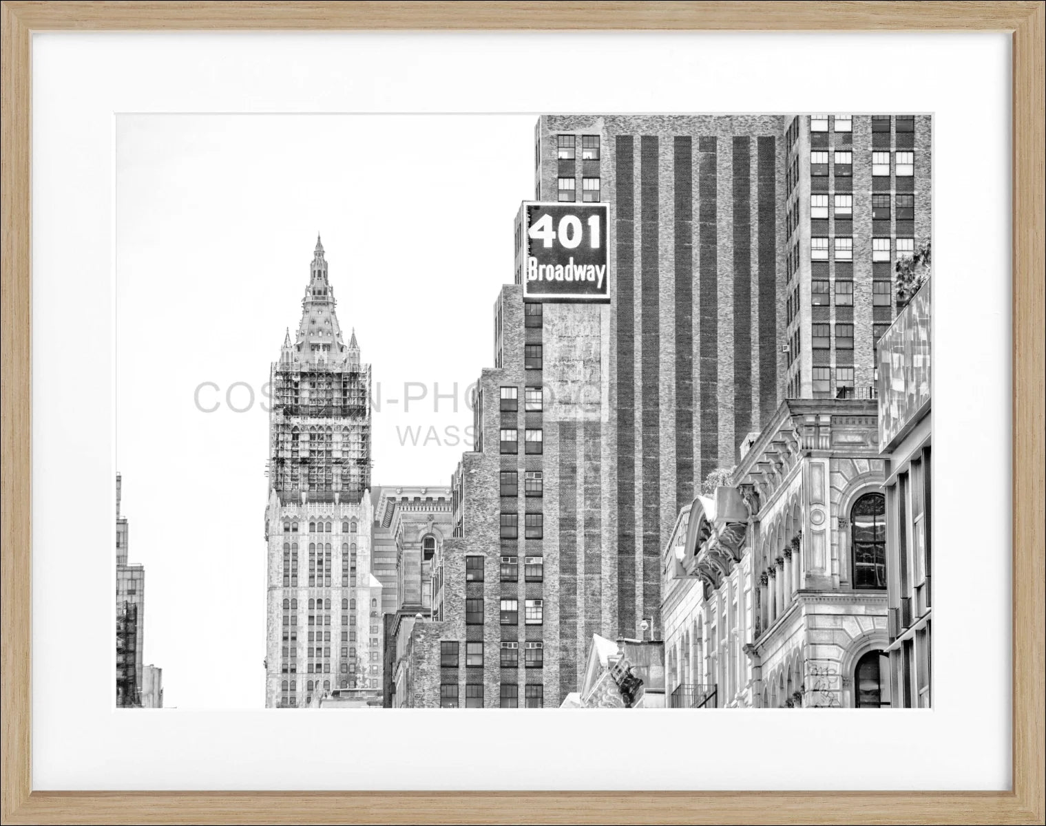 Poster mit Rahmen New York ’Woolworth Building’ NY90
