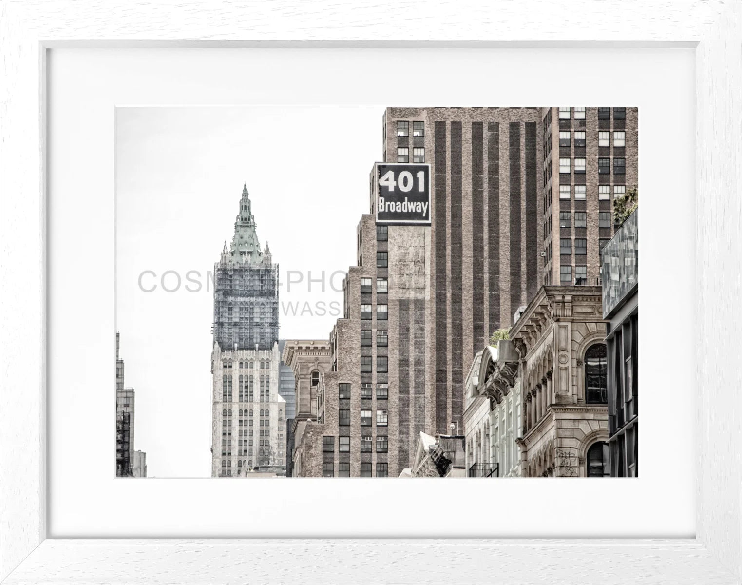 Poster mit Rahmen New York ’Woolworth Building’ NY90