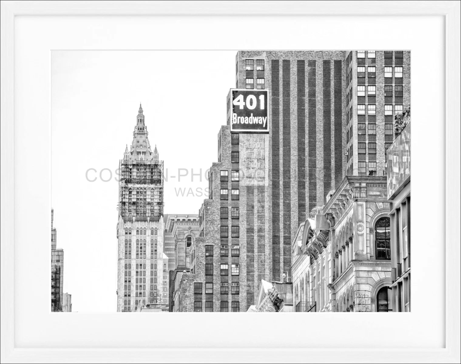 Poster mit Rahmen New York ’Woolworth Building’ NY90