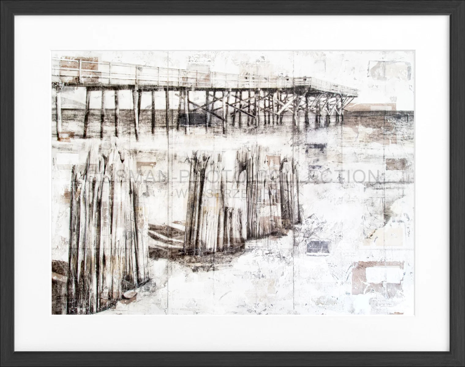 Poster mit Rahmen Pier Kalifornien GM82 - Wandbilder