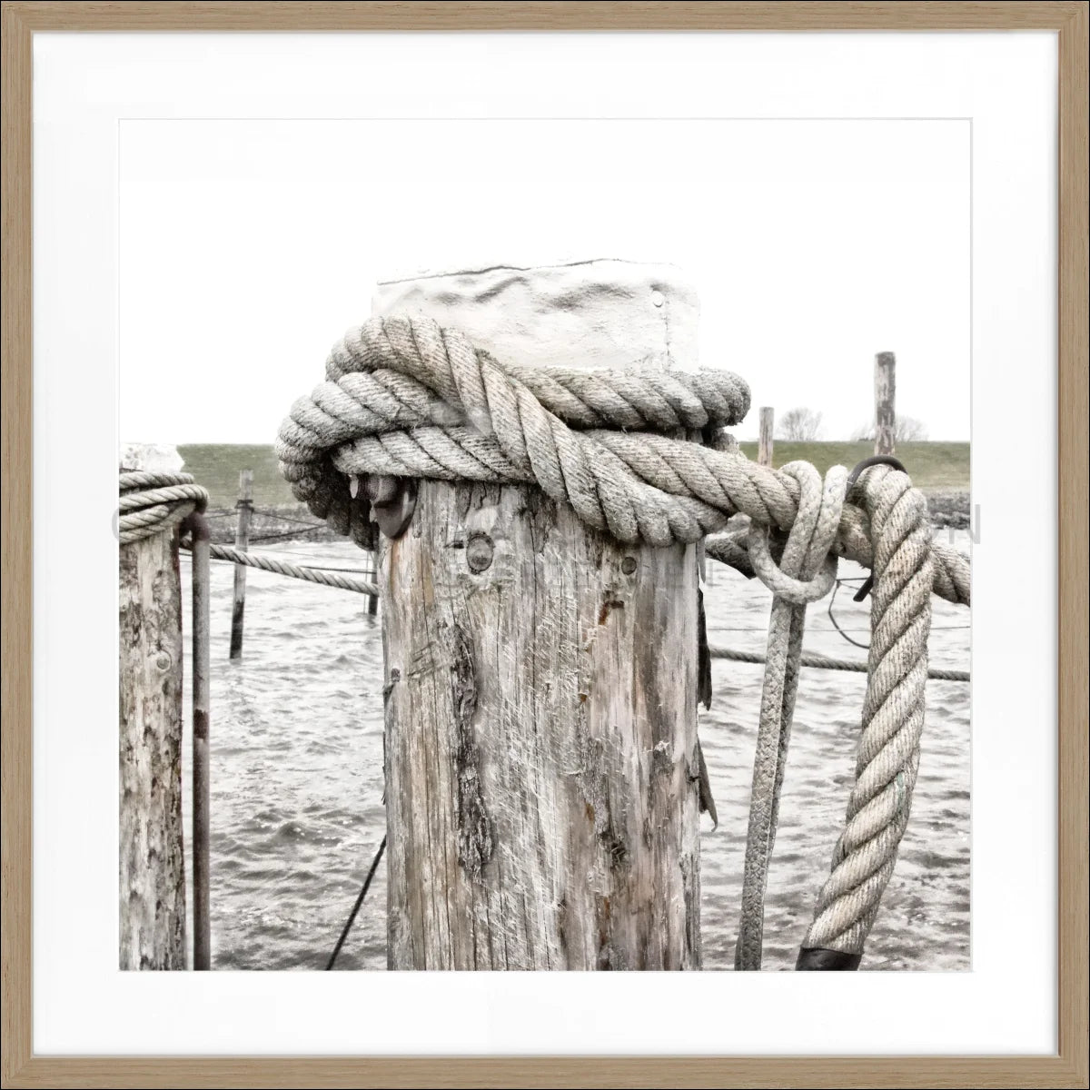 Poster mit Rahmen ’Poller’ Rantum Sylt SY67Q - Wandbilder