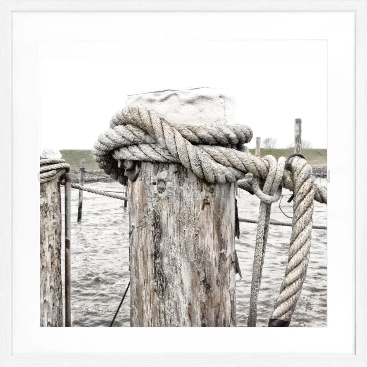 Poster mit Rahmen ’Poller’ Rantum Sylt SY67Q - Wandbilder