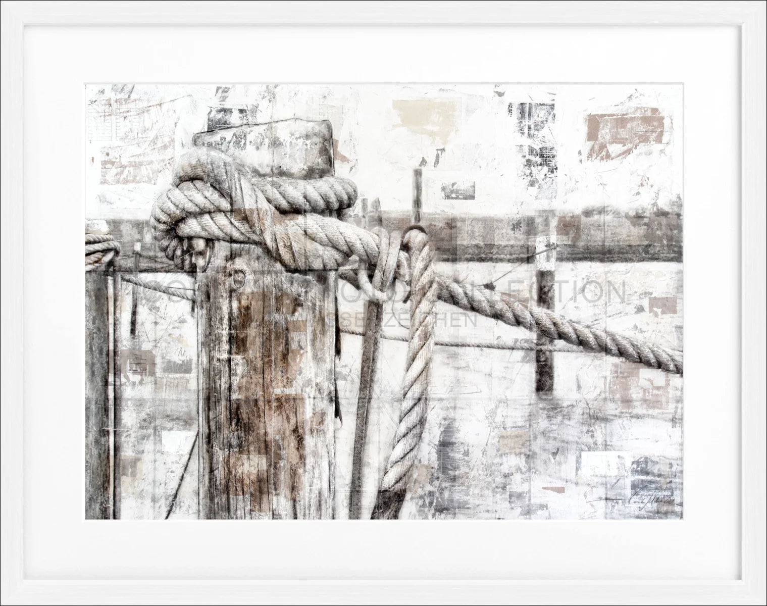 Poster mit Rahmen ’Poller’ Sylt GM67 - Wandbilder