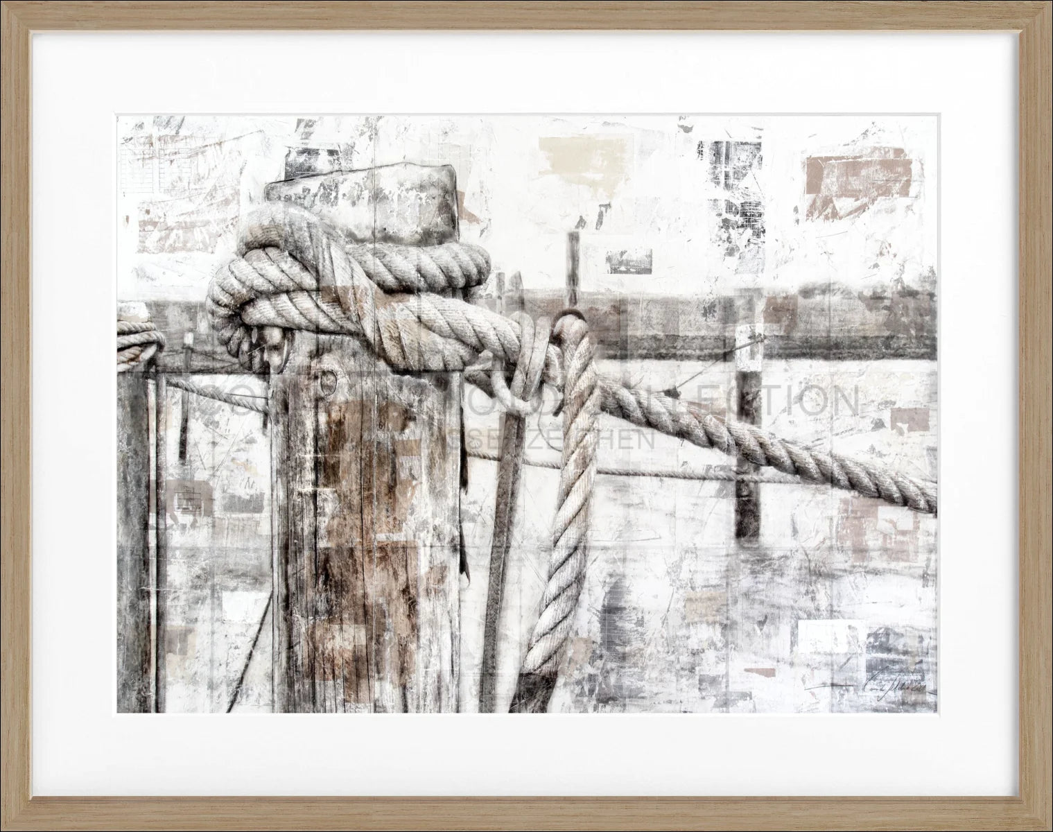 Poster mit Rahmen ’Poller’ Sylt GM67 - Wandbilder