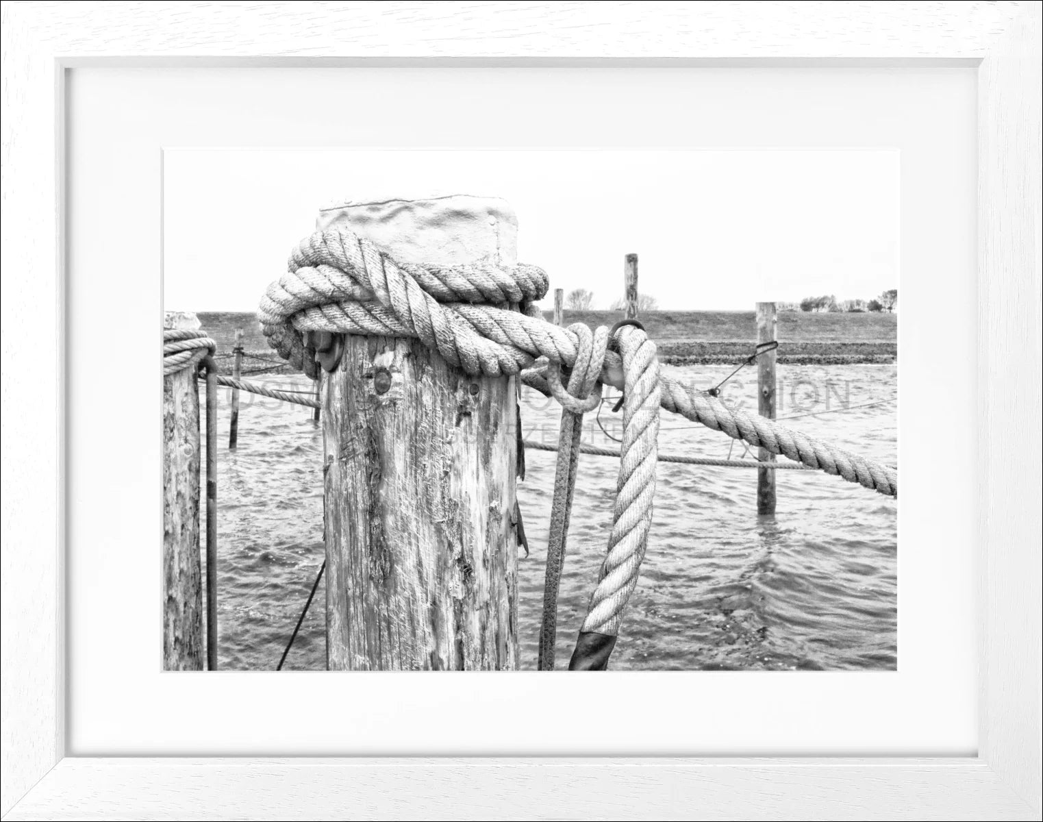 Poster mit Rahmen ’Poller’ Sylt SY67 - Wandbilder