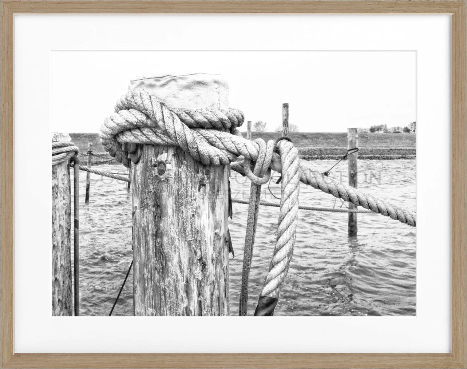 Poster mit Rahmen ’Poller’ Sylt SY67 - Wandbilder