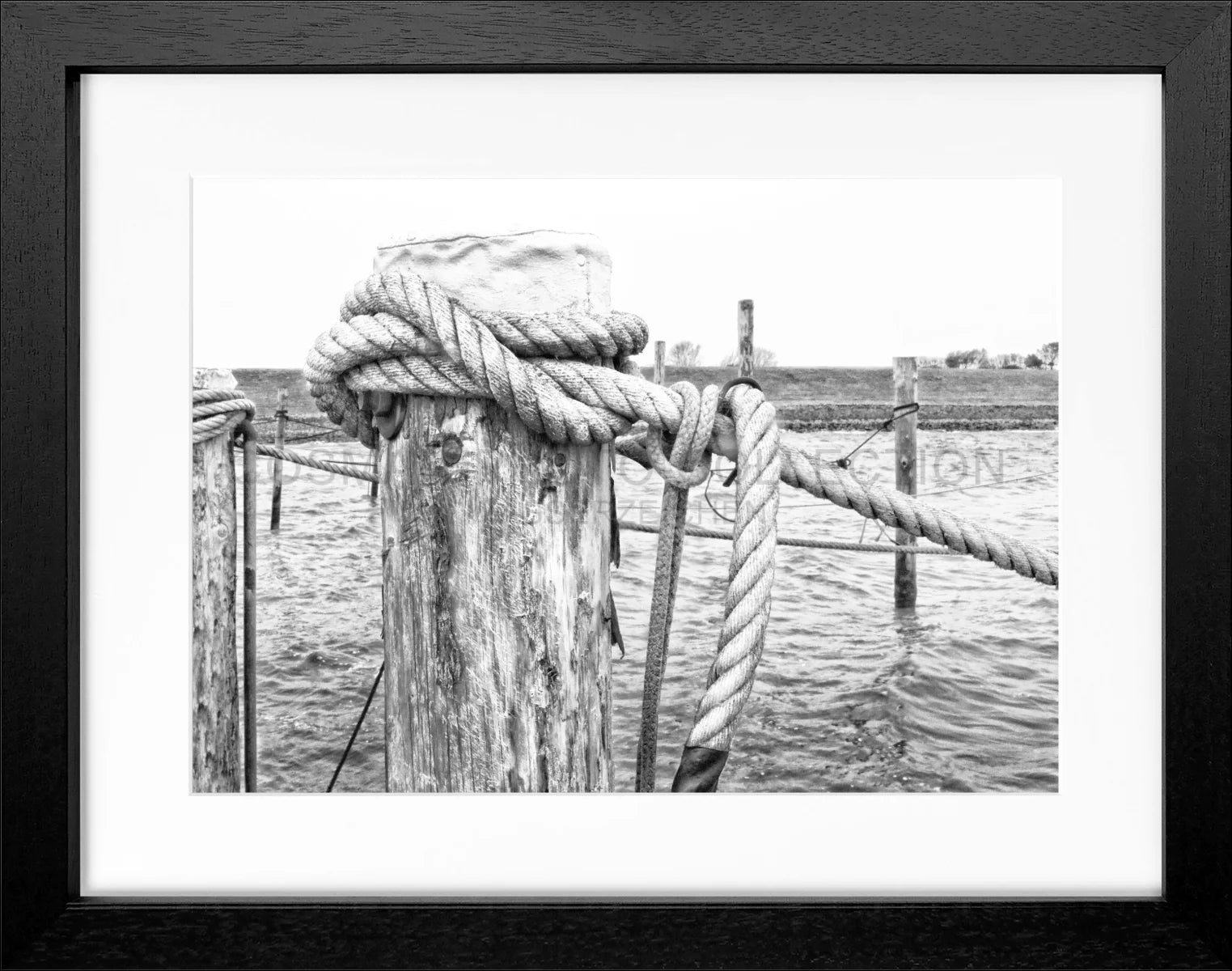 Poster mit Rahmen ’Poller’ Sylt SY67 - Wandbilder