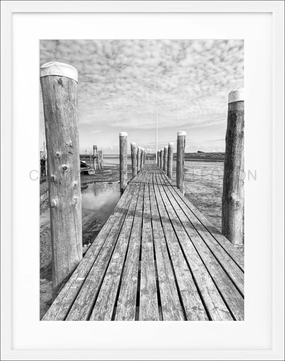 Poster mit Rahmen Rantum Hafen Sylt SY53A - Wandbilder
