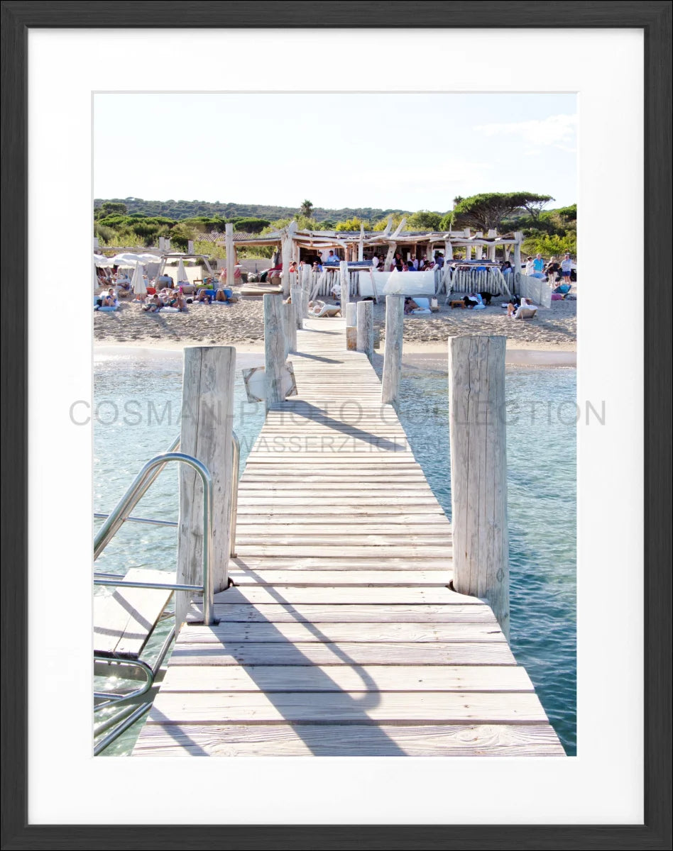 Poster mit Rahmen Saint Tropez ’Beach Le Club 55’ ST44A