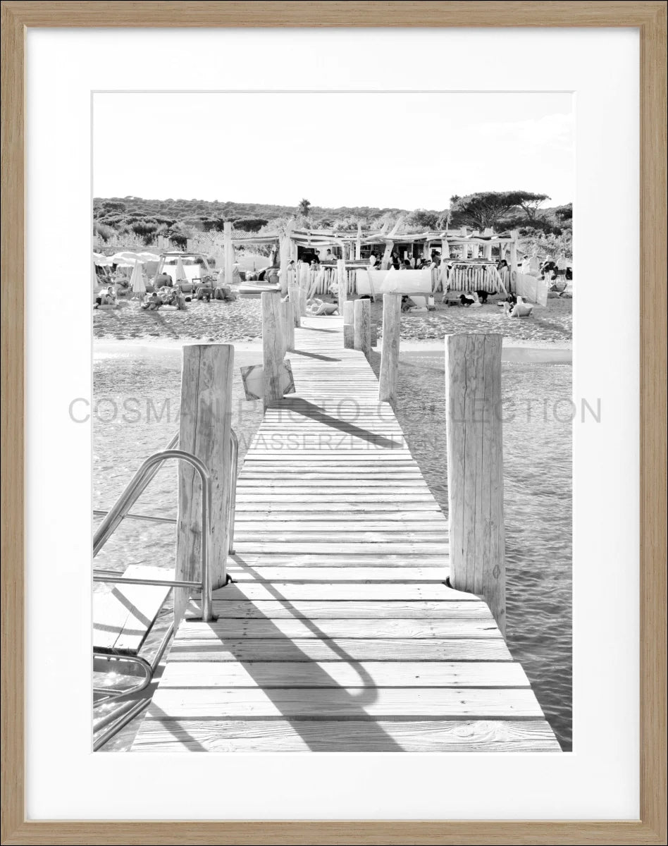 Poster mit Rahmen Saint Tropez ’Beach Le Club 55’ ST44A