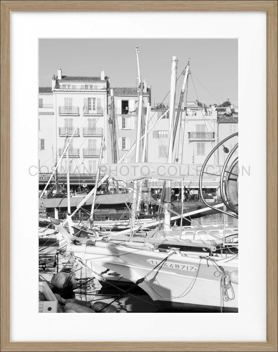 Poster mit Rahmen Saint Tropez ’Boot’ ST22 - Wandbilder