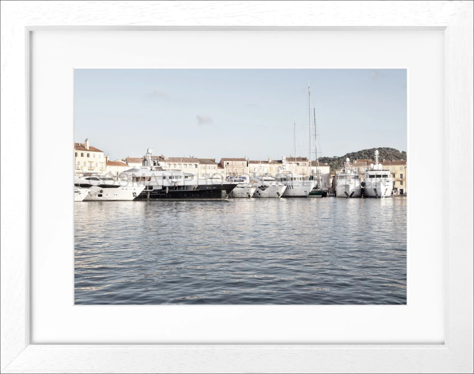Poster mit Rahmen Saint Tropez ’Hafen’ ST07 - Wandbilder