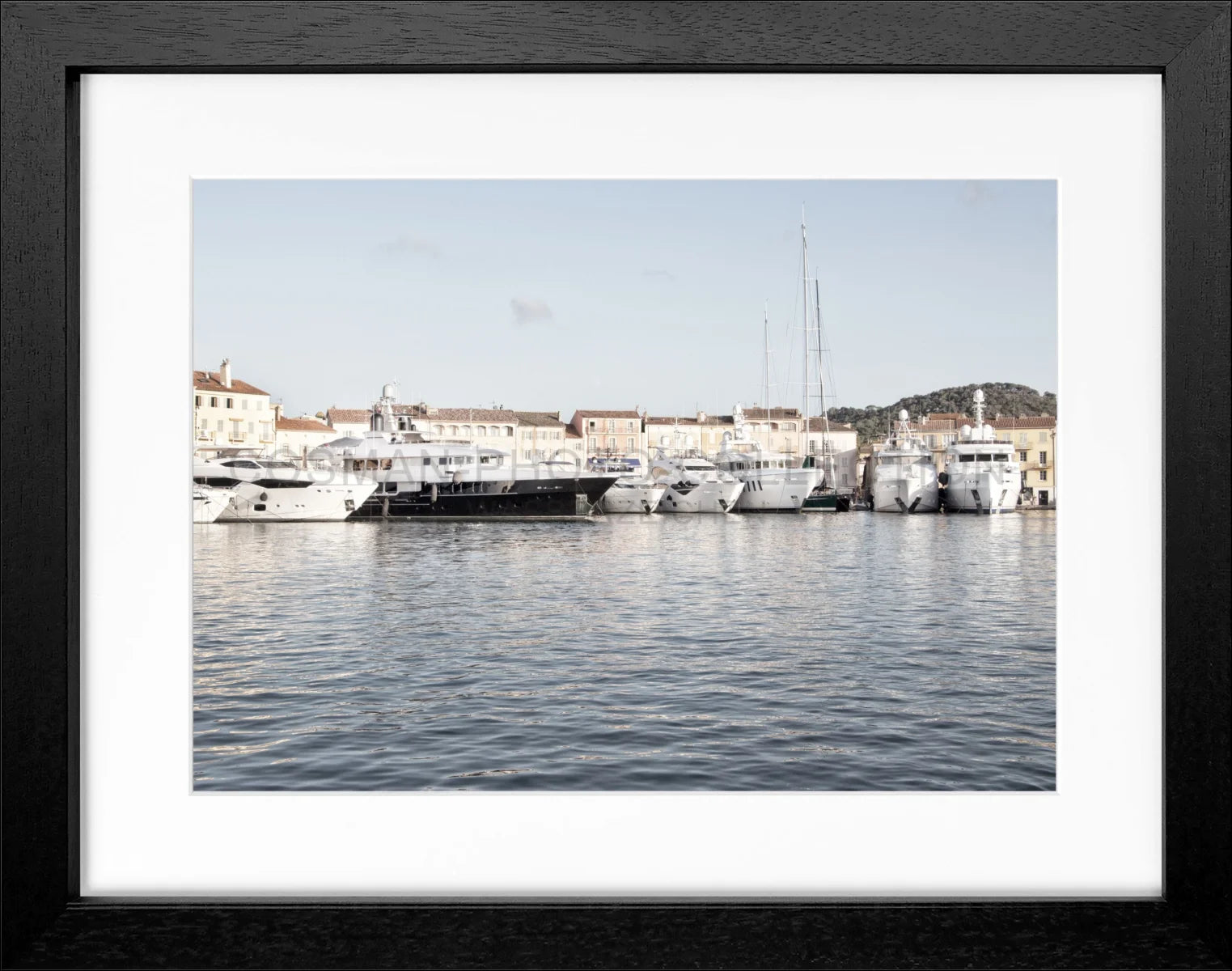 Poster mit Rahmen Saint Tropez ’Hafen’ ST07 - Wandbilder