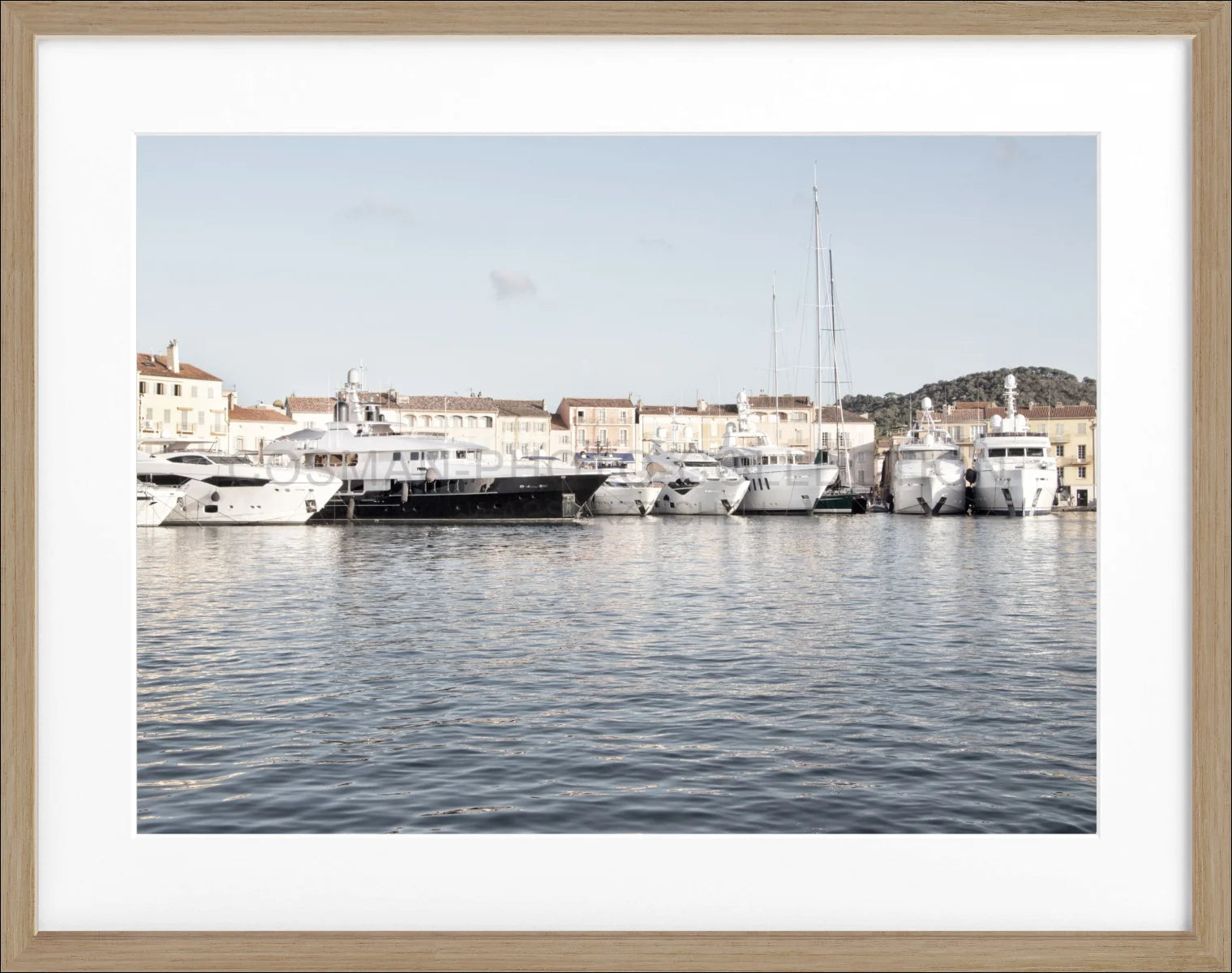 Poster mit Rahmen Saint Tropez ’Hafen’ ST07 - Wandbilder