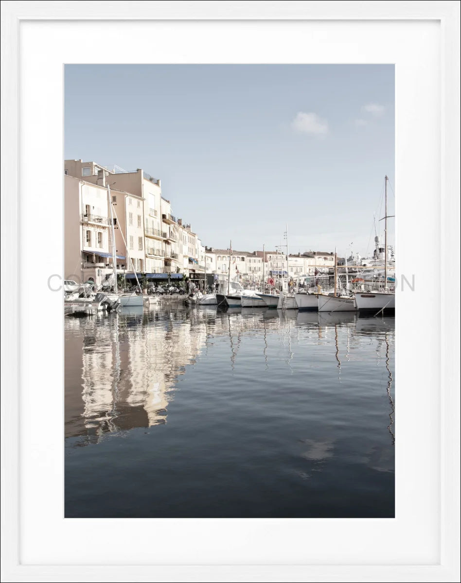 Poster mit Rahmen Saint Tropez ’Hafen’ ST17 - Wandbilder