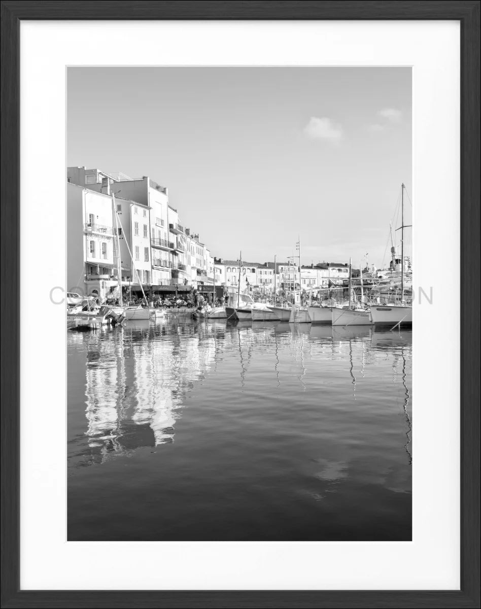 Poster mit Rahmen Saint Tropez ’Hafen’ ST17 - Wandbilder