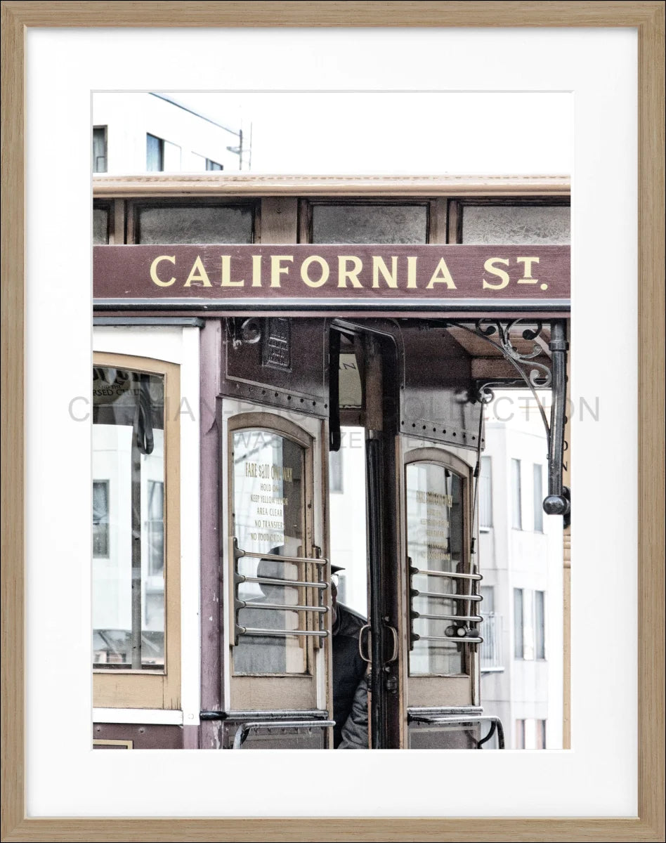 Poster mit Rahmen San Francisco ’California Street’ SF03