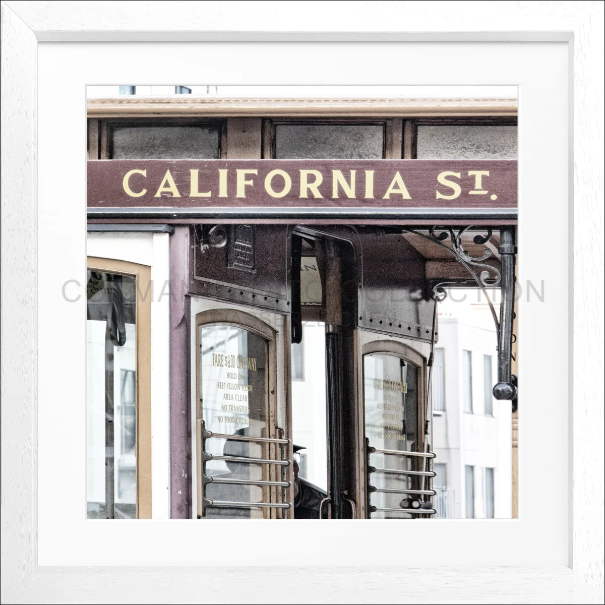 Poster mit Rahmen San Francisco ’California Street’ SF03Q