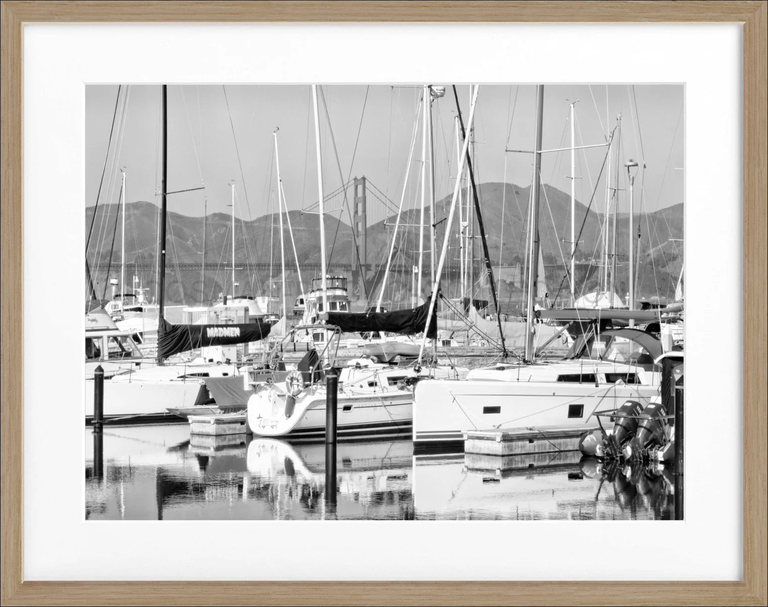 Poster mit Rahmen San Francisco ’Harbour’ SF14 - Wandbilder