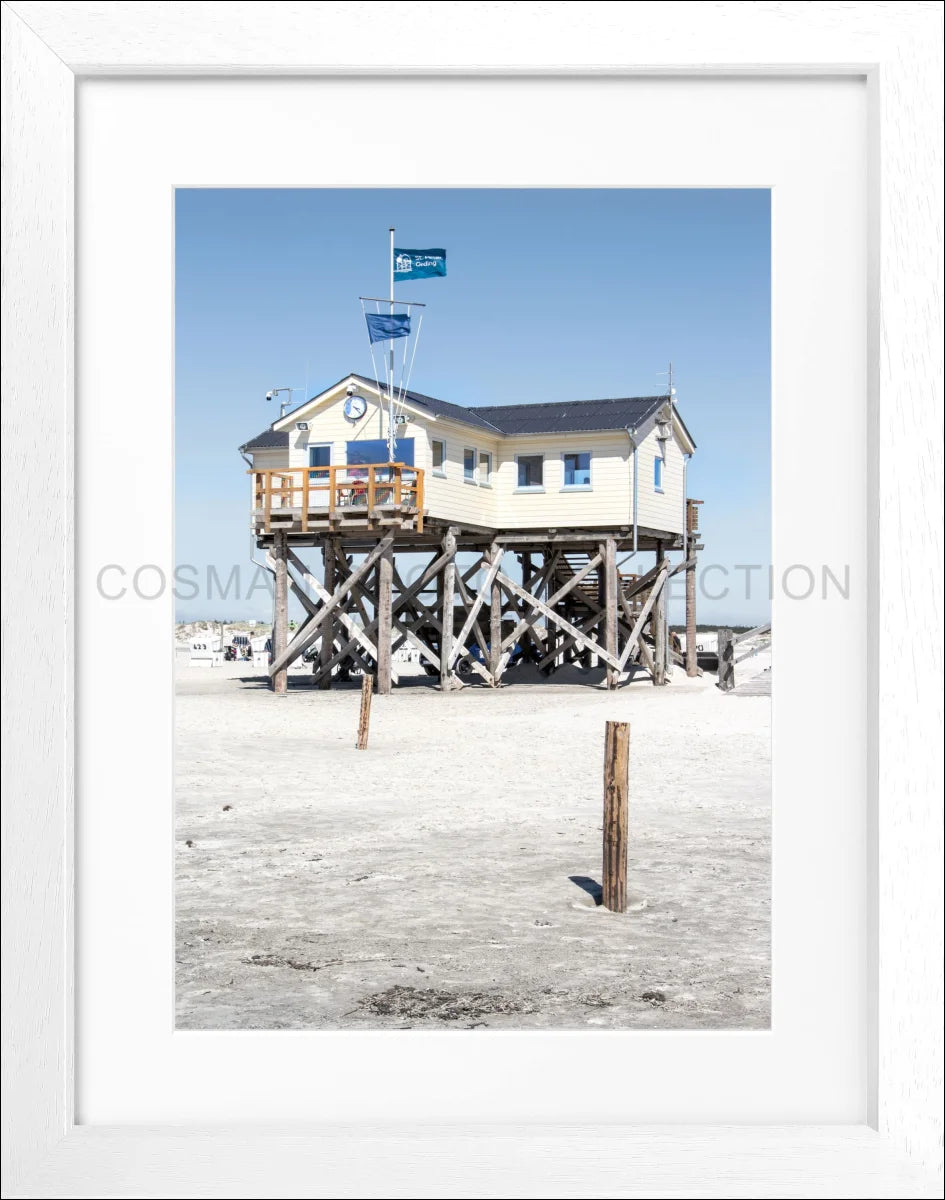 Poster mit Rahmen Sankt Peter Ording ’Beach House’ SPO02