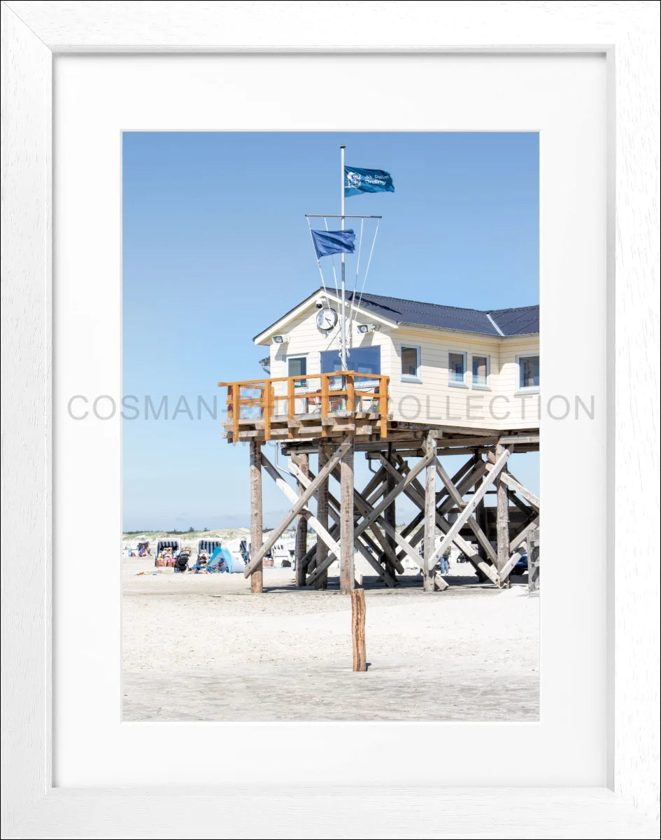 Poster mit Rahmen Sankt Peter Ording ’Beach House’ SPO03