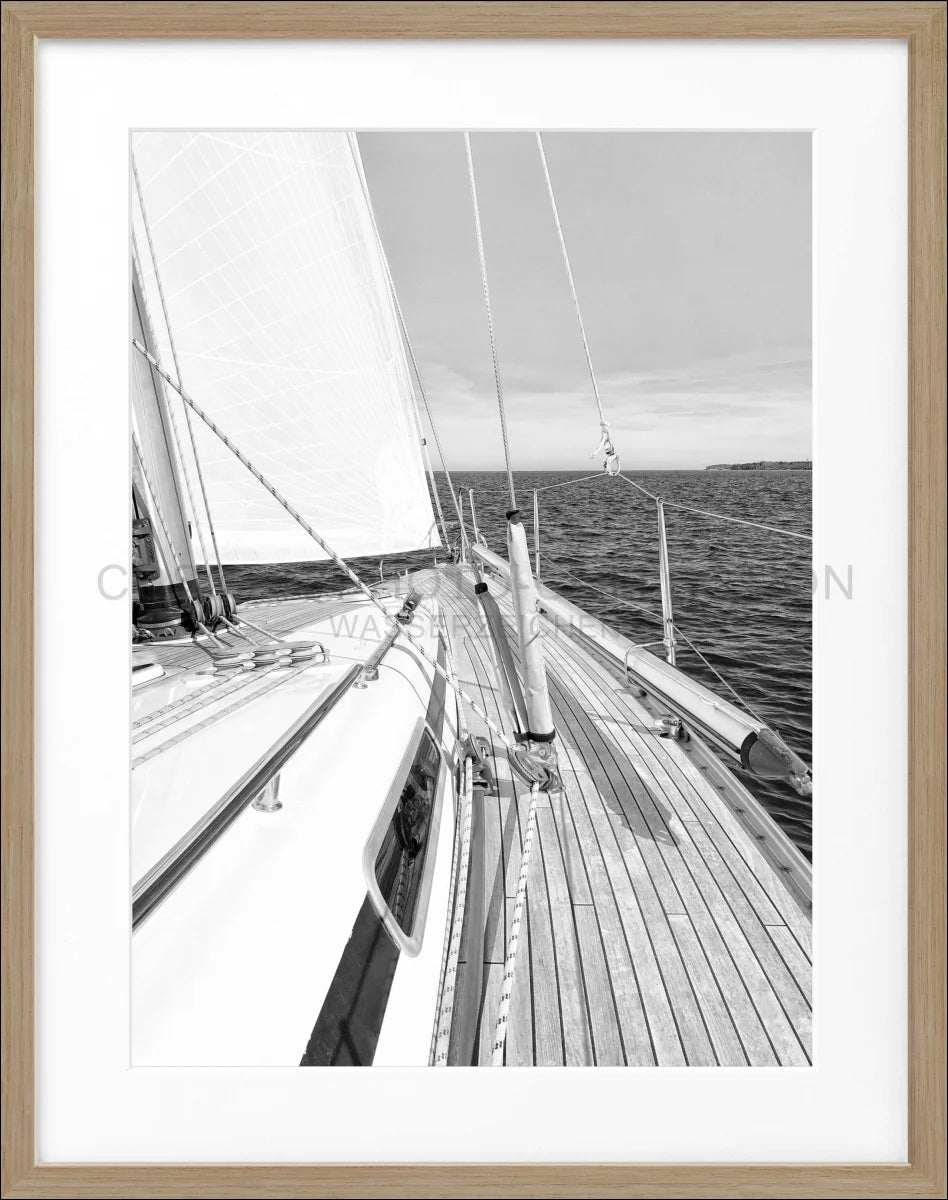 Poster mit Rahmen Segelboot SAIL01 - Wandbilder