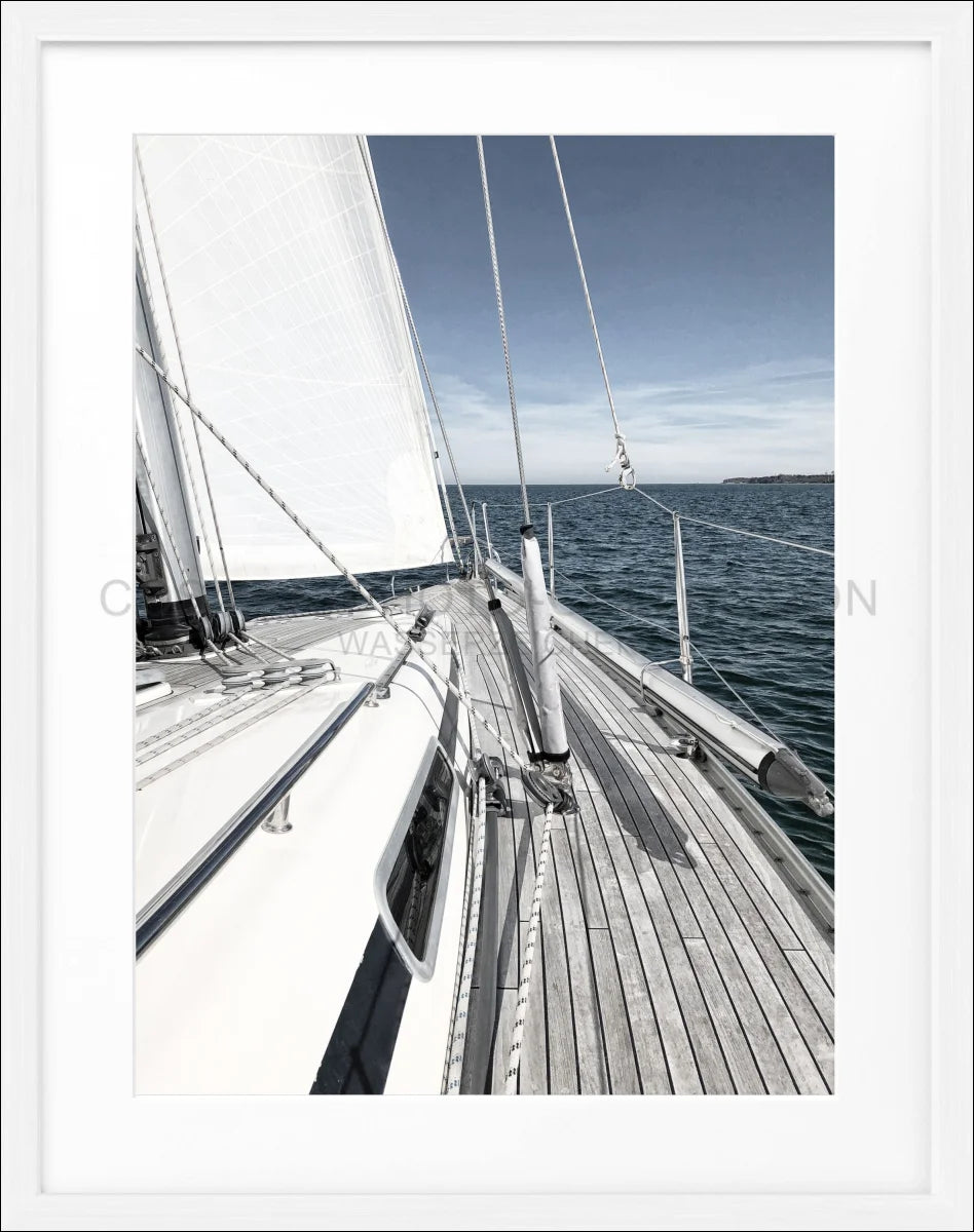 Poster mit Rahmen Segelboot SAIL01 - Wandbilder