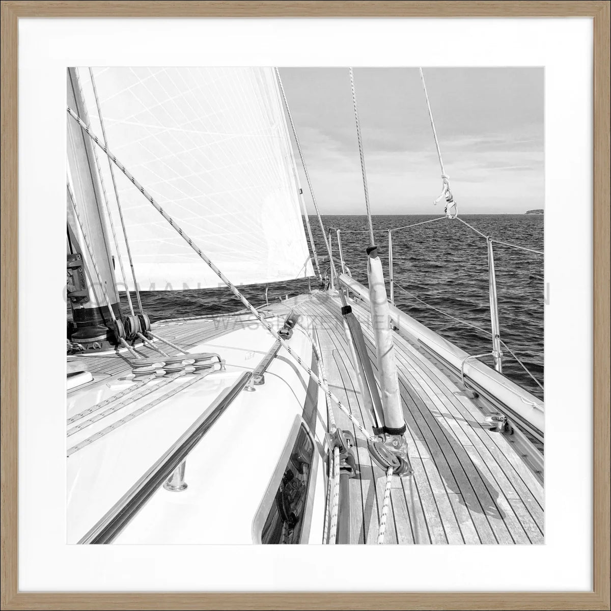 Poster mit Rahmen Segelboot SAIL01Q - Wandbilder