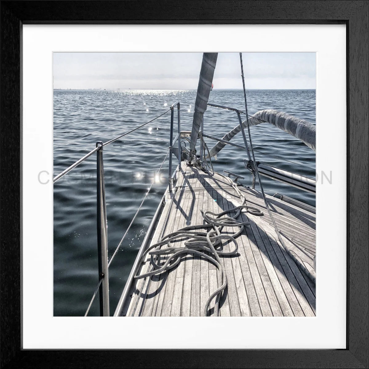 Poster mit Rahmen Segelboot SAIL02Q - Wandbilder