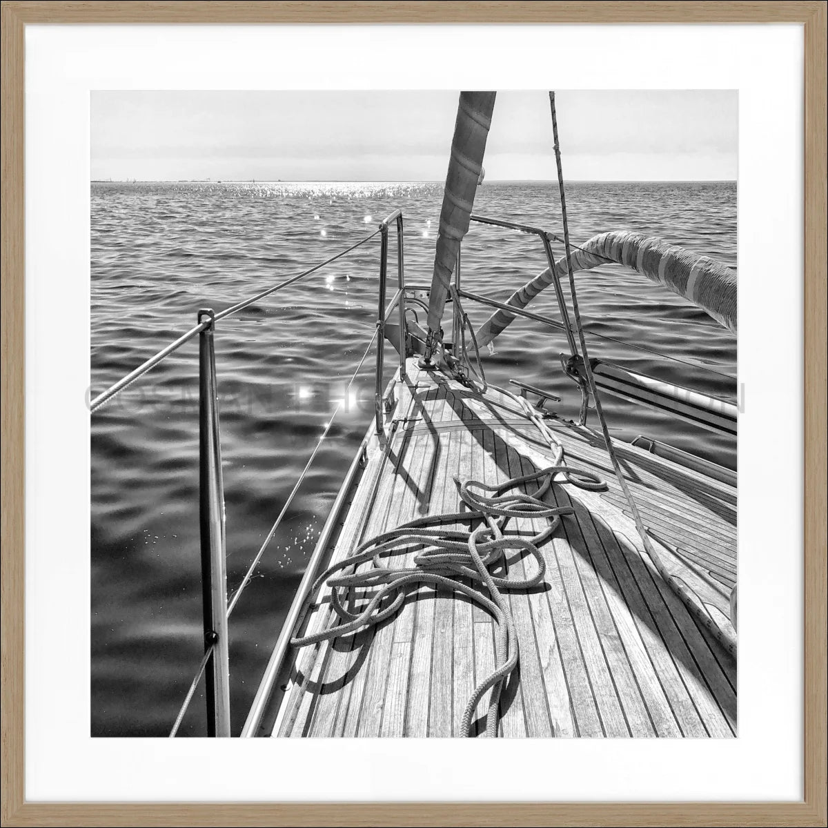 Poster mit Rahmen Segelboot SAIL02Q - Wandbilder