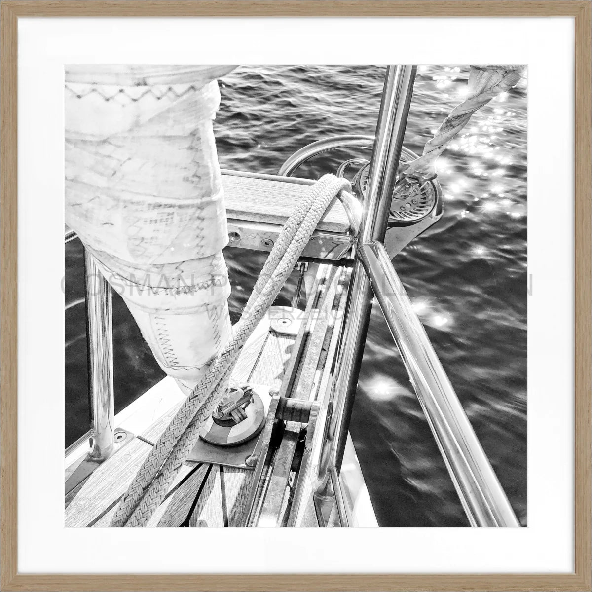 Poster mit Rahmen Segelboot SAIL03Q - Wandbilder