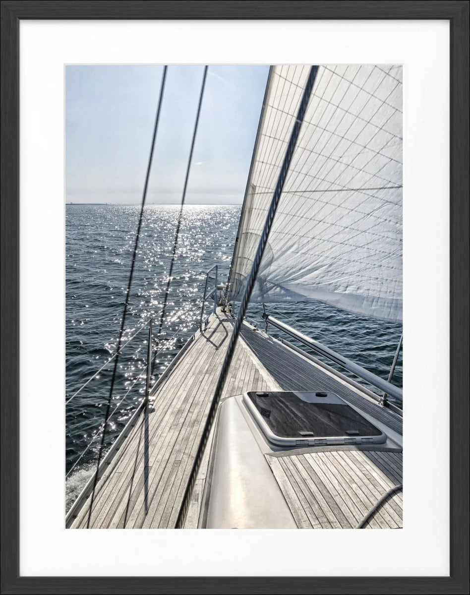 Poster mit Rahmen Segelboot SAIL04 - Wandbilder