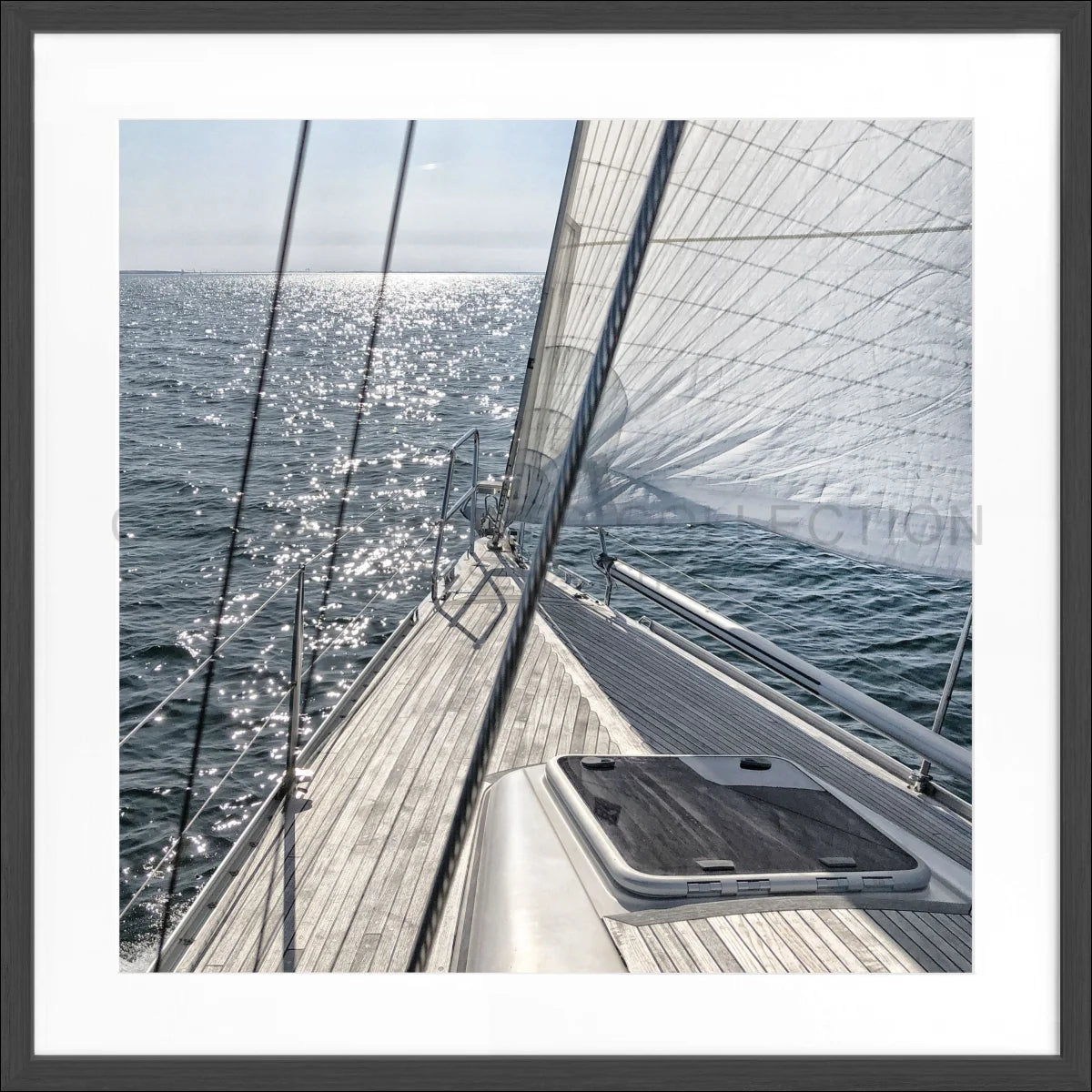 Poster mit Rahmen Segelboot SAIL04Q - Wandbilder