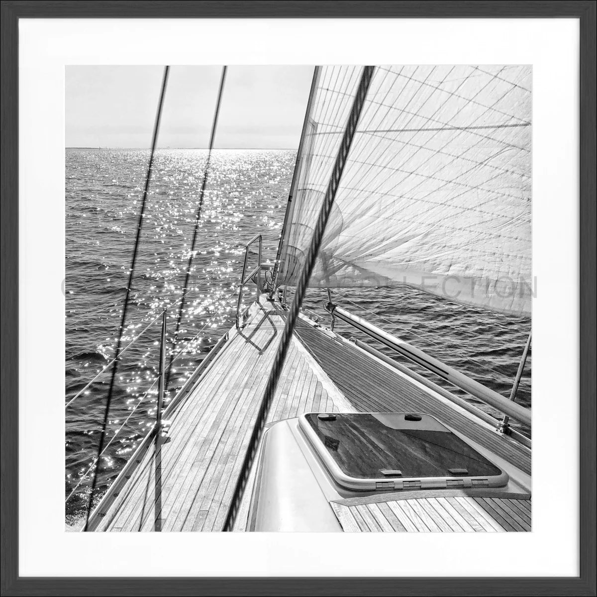 Poster mit Rahmen Segelboot SAIL04Q - Wandbilder