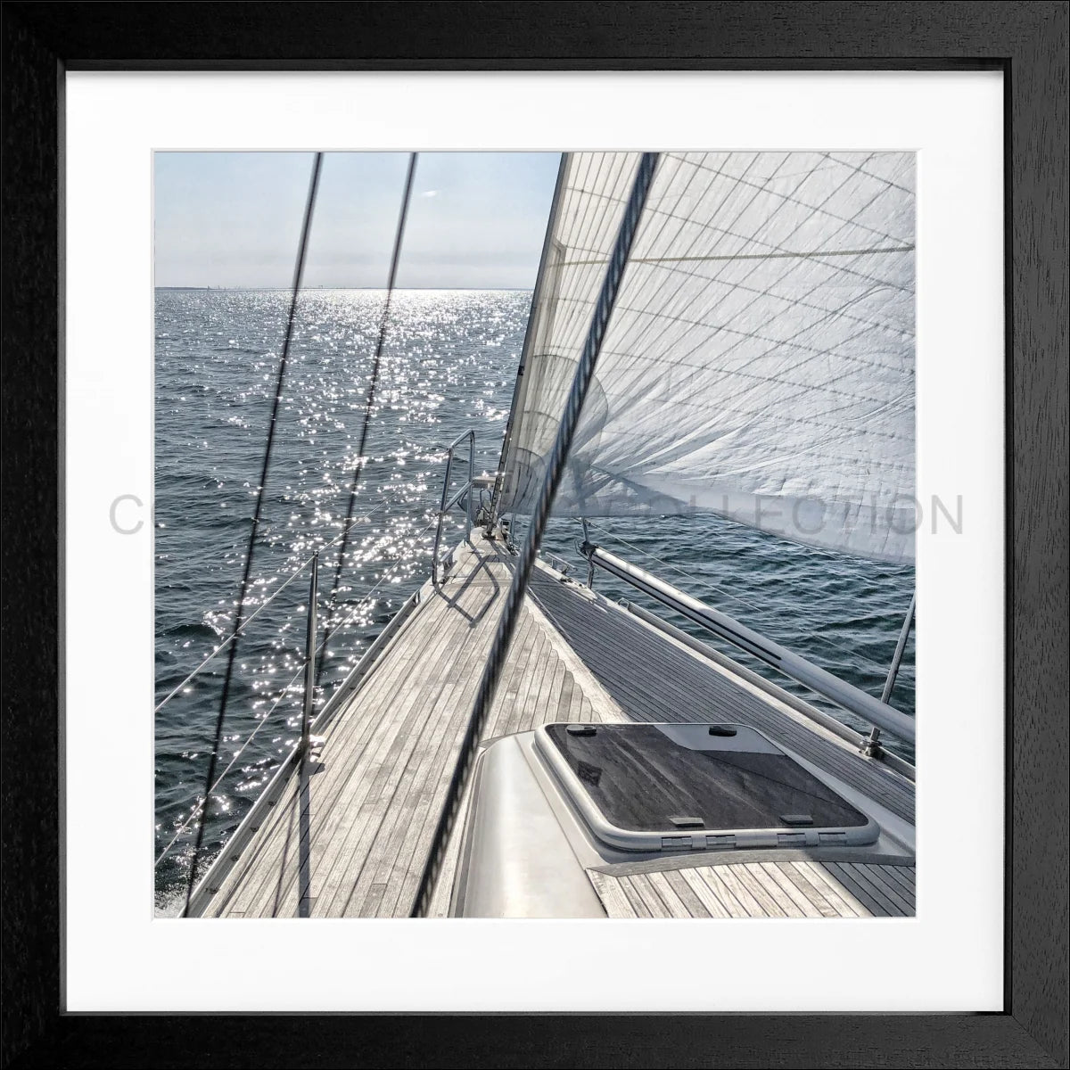 Poster mit Rahmen Segelboot SAIL04Q - Wandbilder