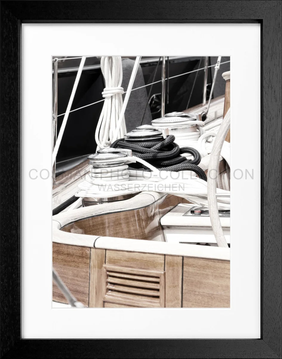 Poster mit Rahmen ’Segelboot’ Saint Tropez ST28 - Wandbilder