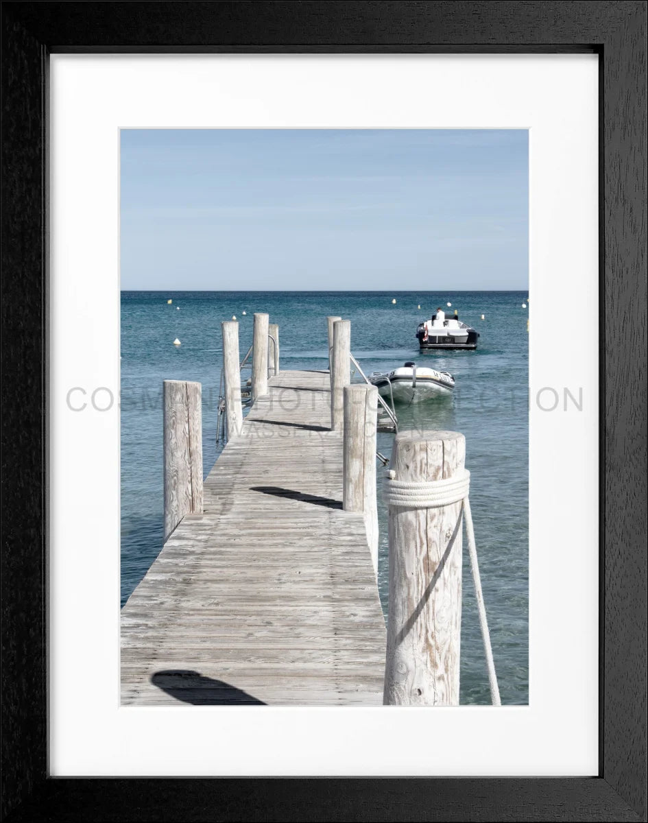 Poster mit Rahmen ’Steg Le Club 55’ Saint Tropez ST38