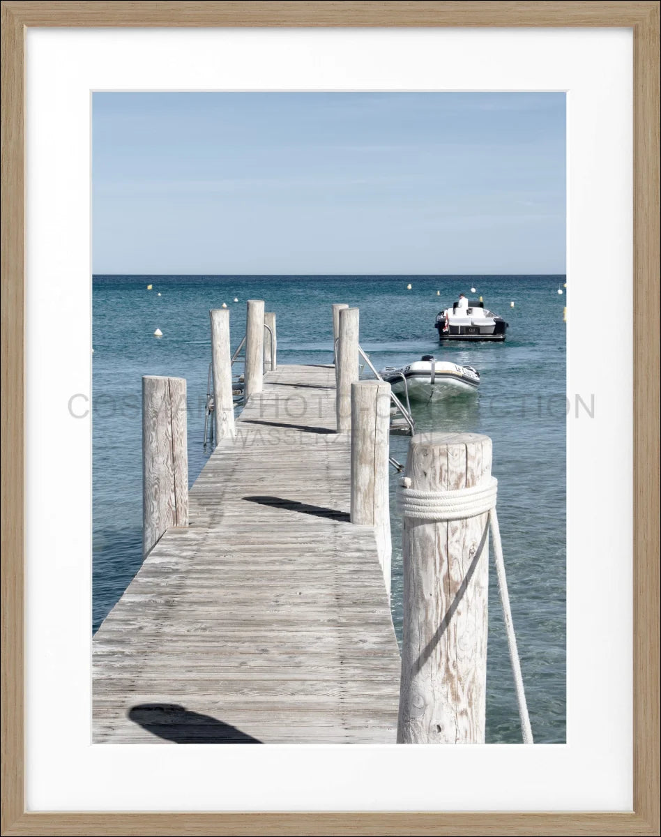 Poster mit Rahmen ’Steg Le Club 55’ Saint Tropez ST38