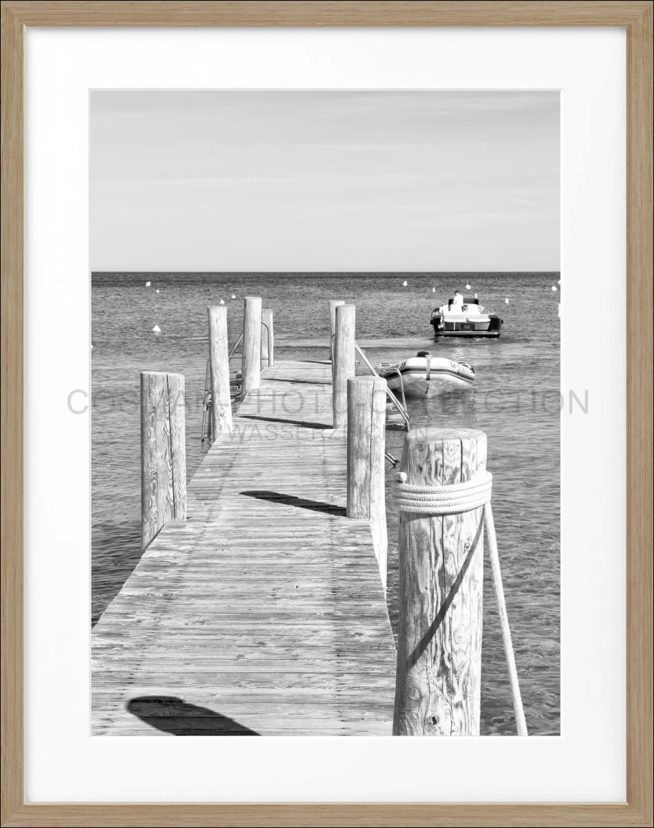 Poster mit Rahmen ’Steg Le Club 55’ Saint Tropez ST38