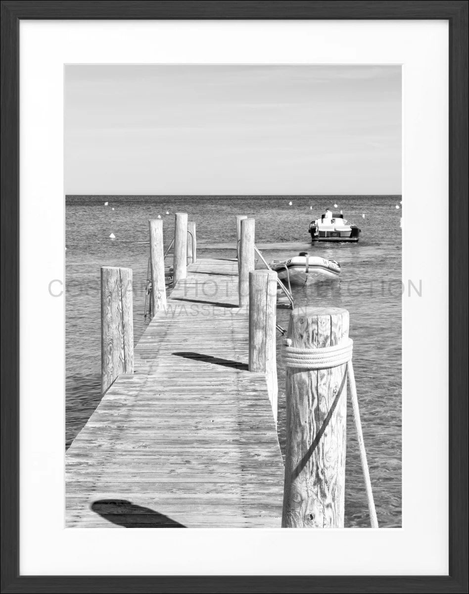 Poster mit Rahmen ’Steg Le Club 55’ Saint Tropez ST38