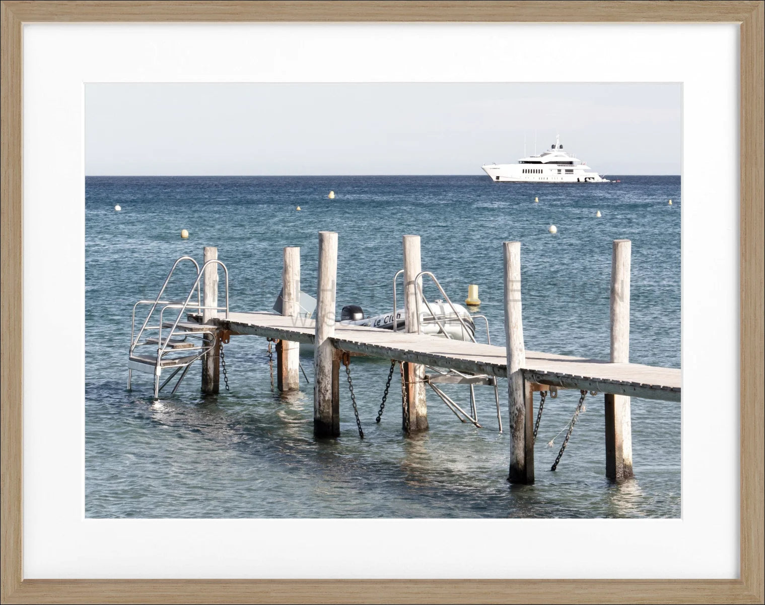 Poster mit Rahmen ’Steg Le Club 55’ Saint Tropez ST40