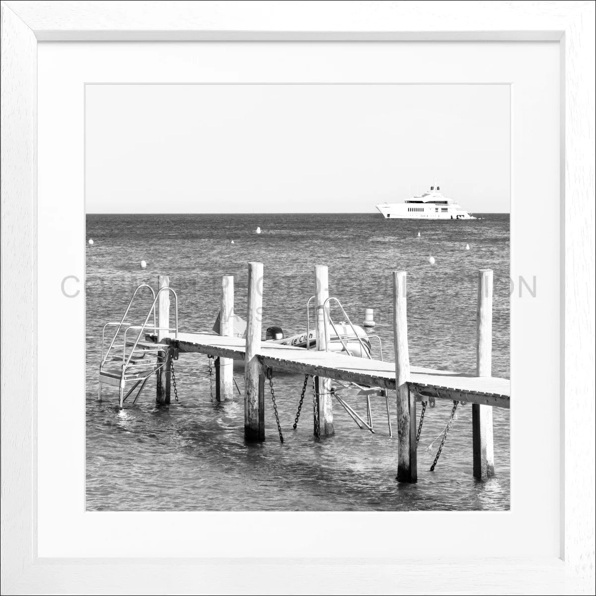 Poster mit Rahmen ’Steg Le Club 55’ Saint Tropez ST40Q