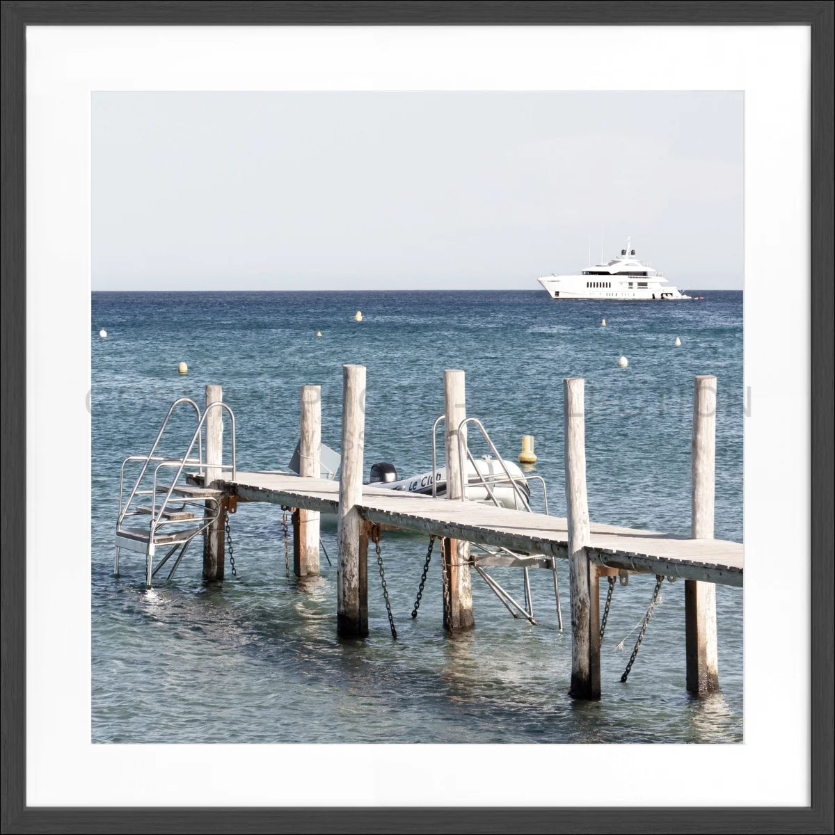 Poster mit Rahmen ’Steg Le Club 55’ Saint Tropez ST40Q