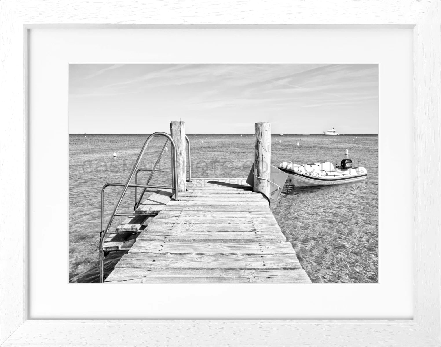 Poster mit Rahmen ’Steg’ Saint Tropez ST23 - Wandbilder