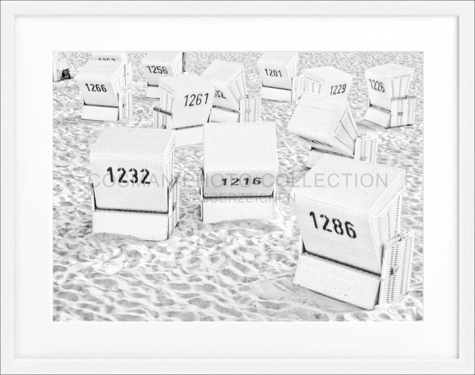 Poster mit Rahmen ’Strandkörbe’ Sylt SY66 - Wandbilder