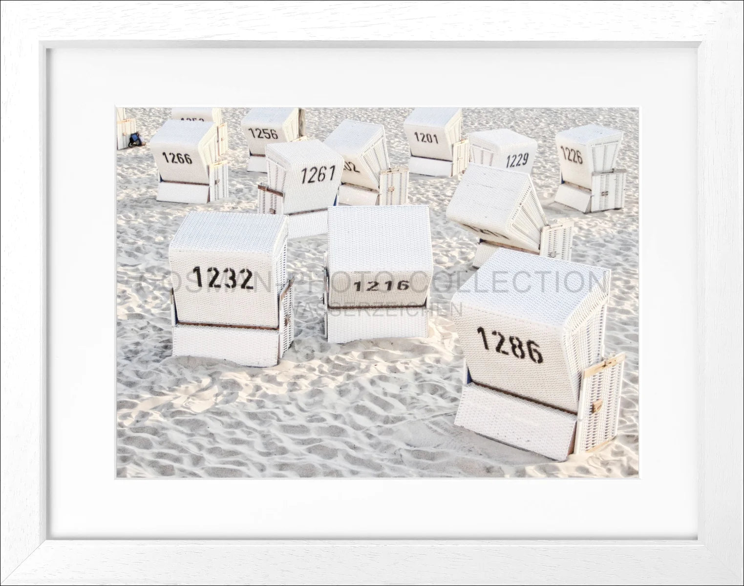 Poster mit Rahmen ’Strandkörbe’ Sylt SY66 - Wandbilder